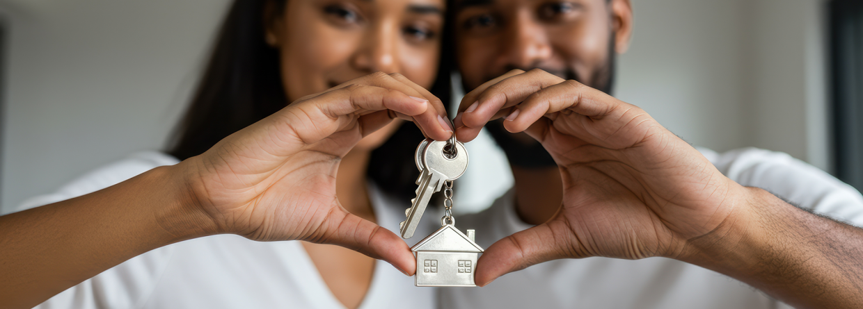 Koppel houdt de sleutel vast van hun nieuwe huis